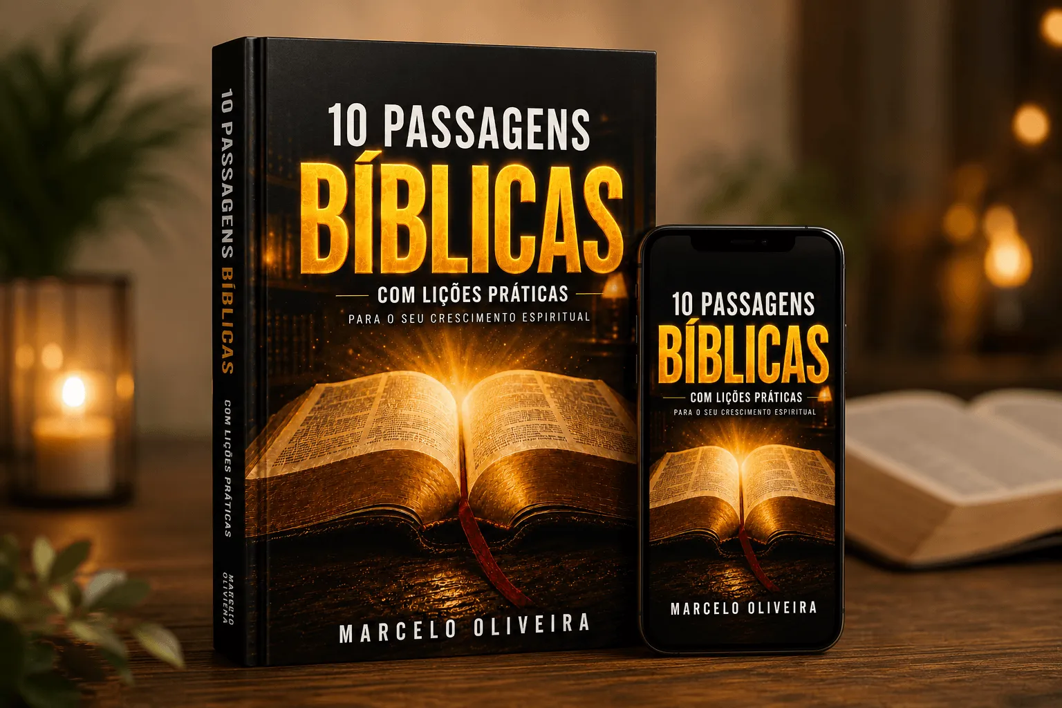 Mockup do guia 10 Passagens Bíblicas com Lições Práticas